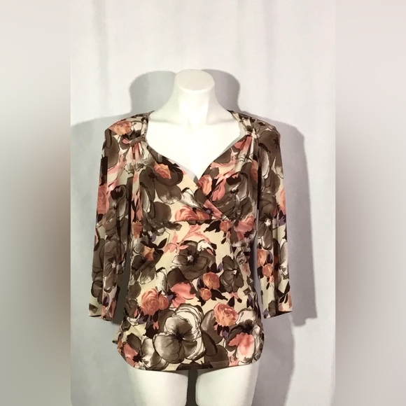 George stretch top/blouse mimosa print